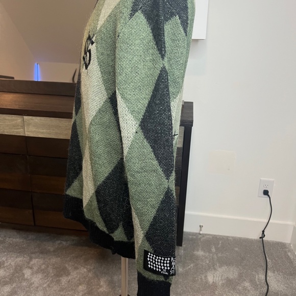 Ksubi Old Dollar Knit Crew Green sweater.  - Picture 2 of 3